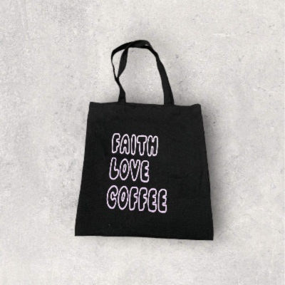 Canvas Tote Bag - FAITH LOVE COFFEE