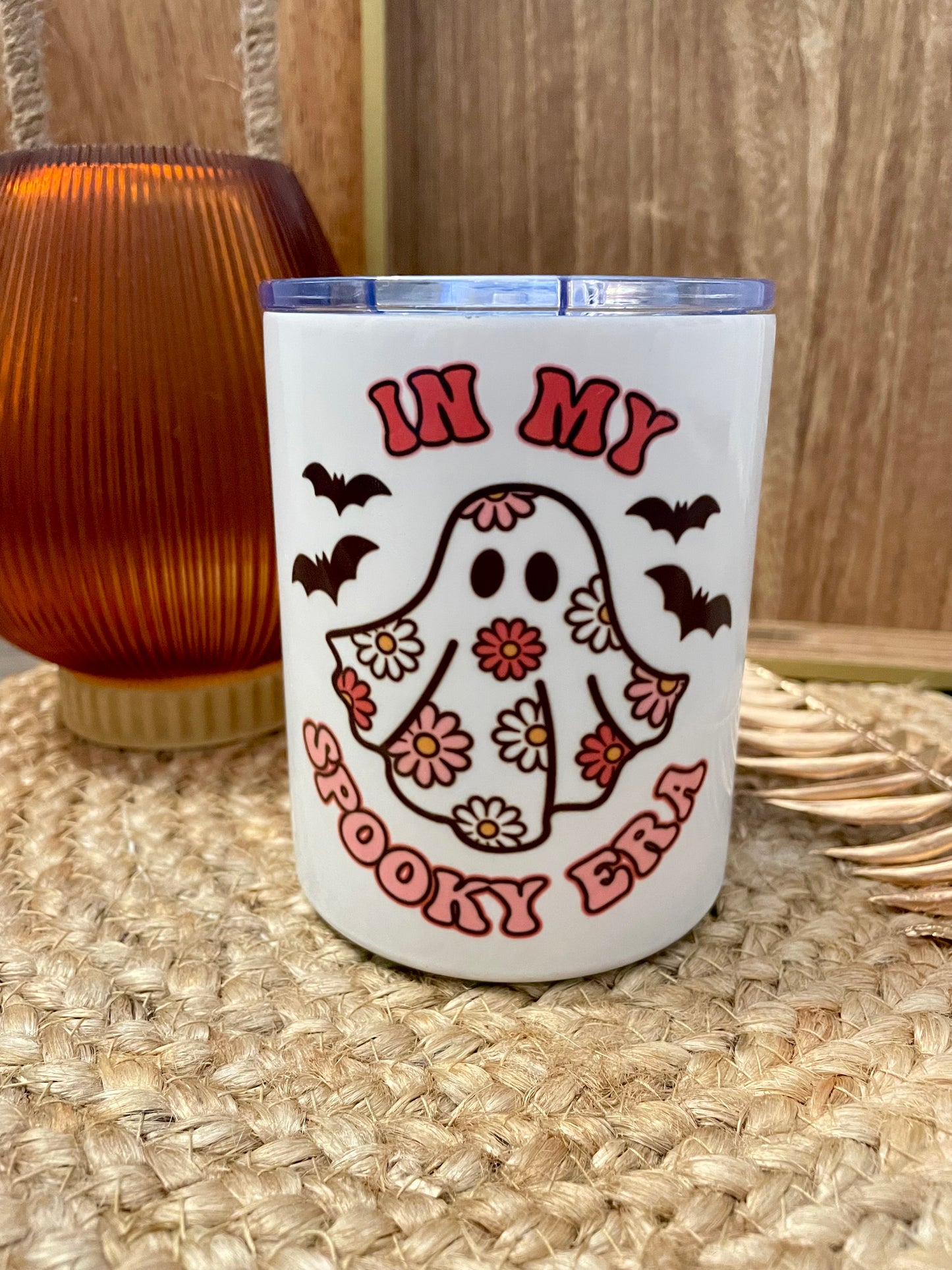Tumbler Libbey Cup/Tumbler - Flower Power Ghost Era