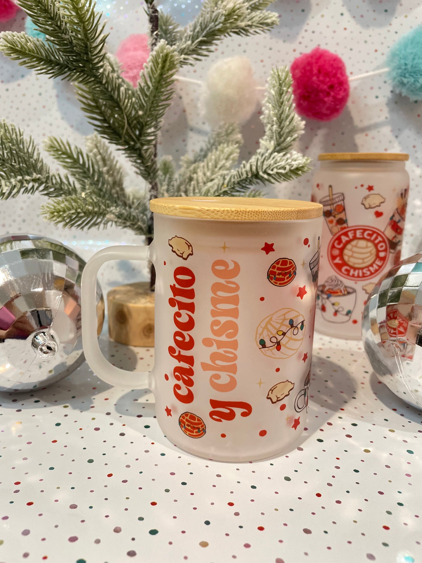 Tumbler Libbey Cup-Holiday Cafecito y Chisme