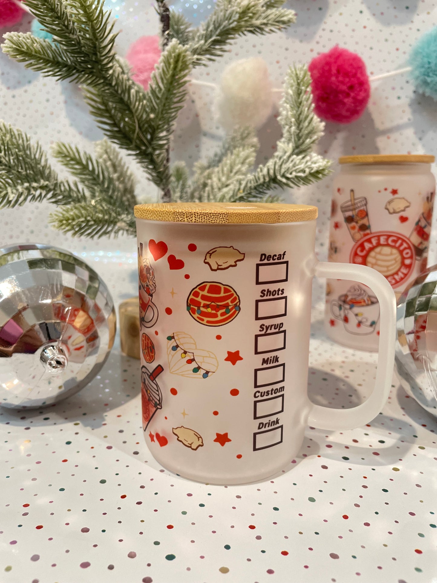 Tumbler Libbey Cup-Holiday Cafecito y Chisme