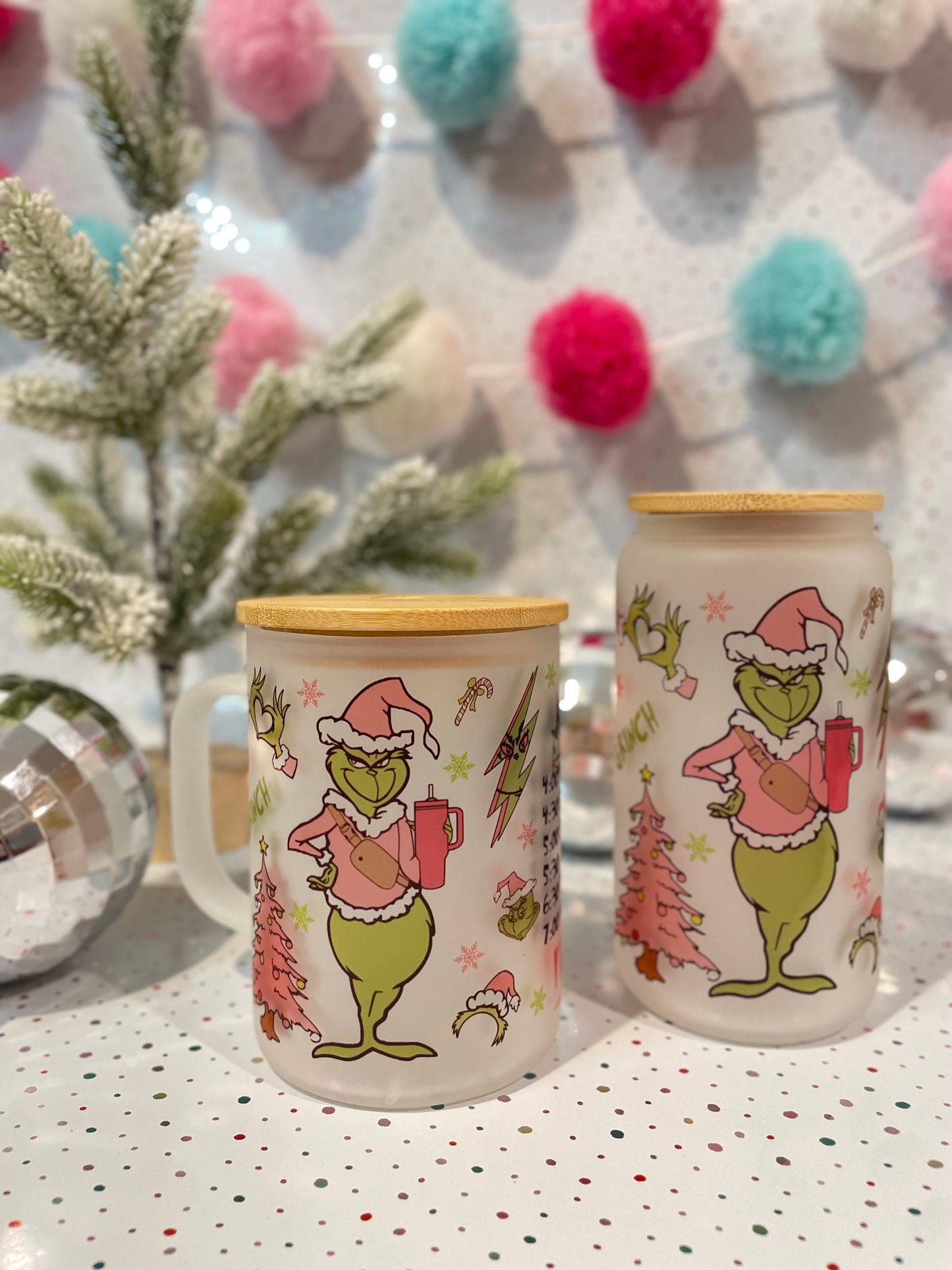 Tumbler Libbey Cup- Pinkmas Schedule -I'm Booked this Holiday
