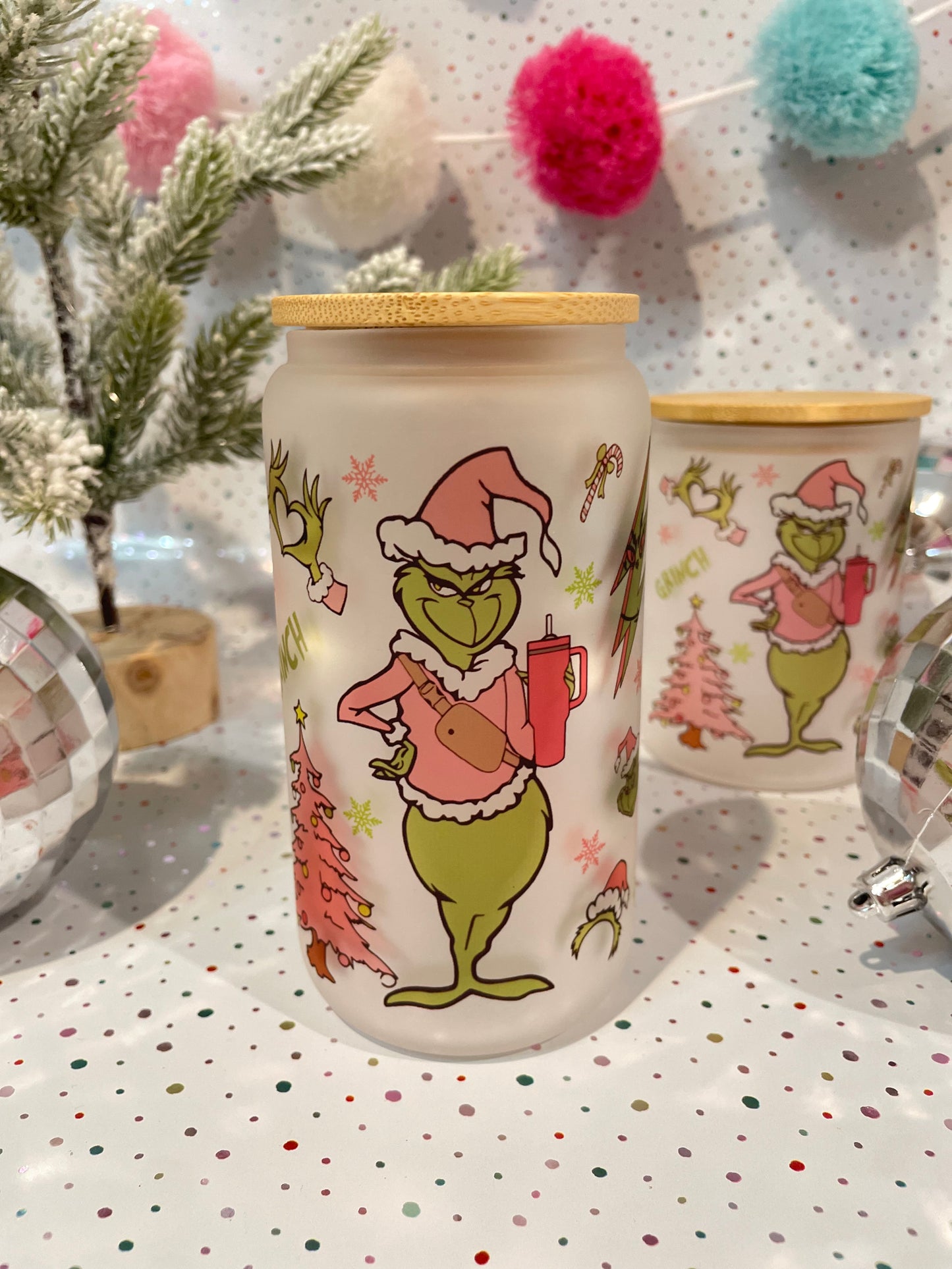 Tumbler Libbey Cup- Pinkmas Schedule -I'm Booked this Holiday