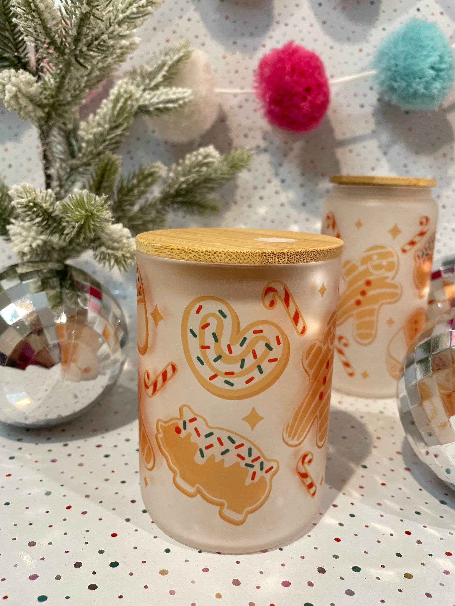 Tumbler Libbey Cup- Holiday Pan con dulce Conchitas