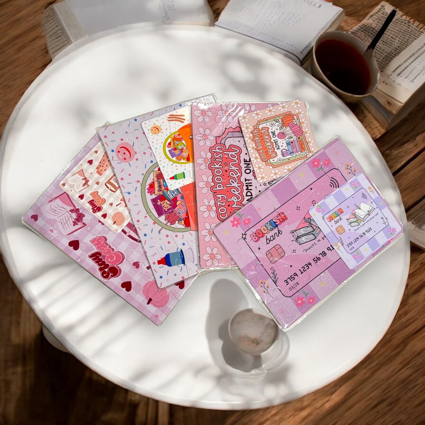 Bookish 20 pc Puzzles | Fall Soft Aesthetic | Book Lover Gift