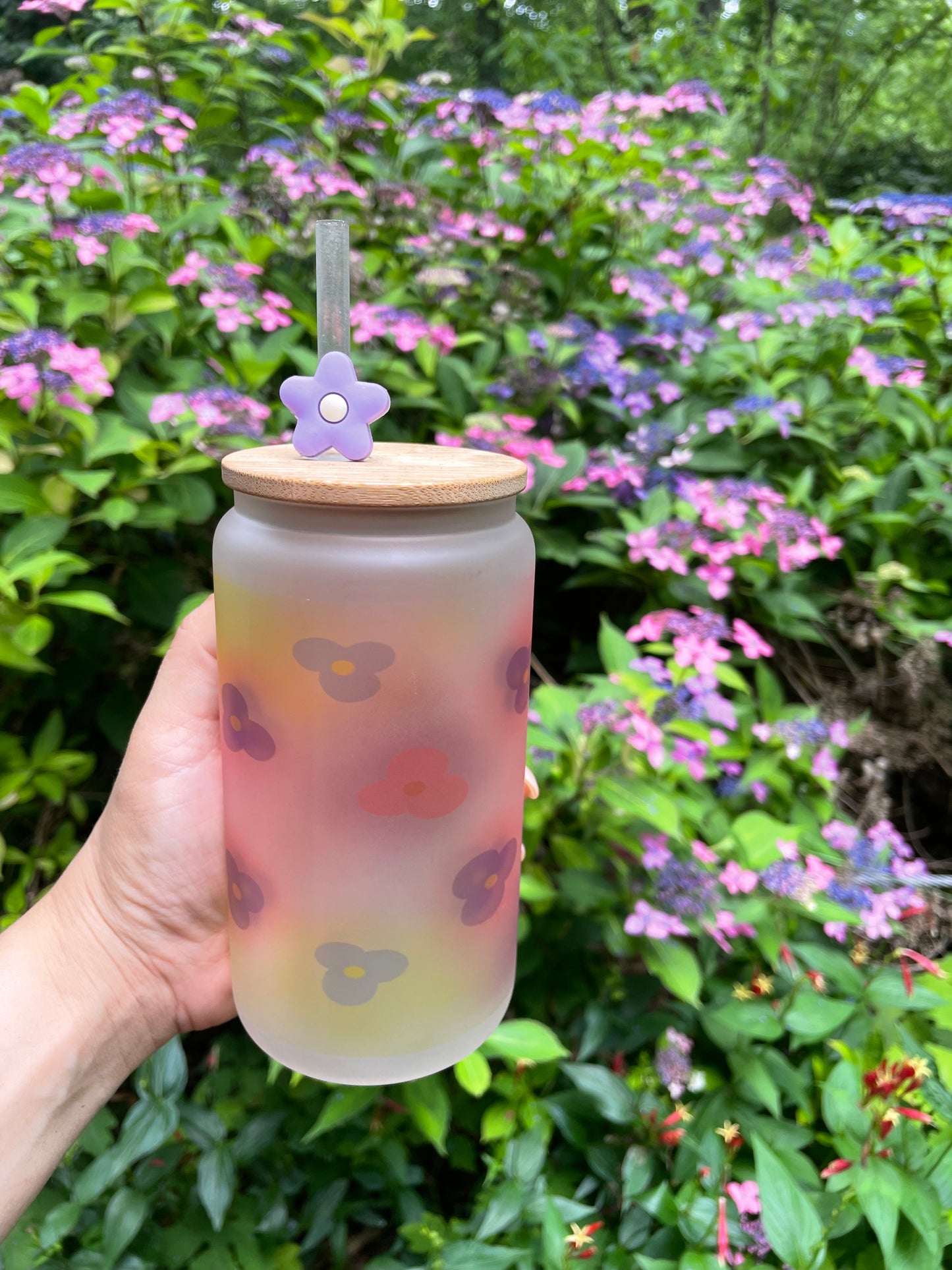 Custom/Personalized Cup -Water Color Flowers