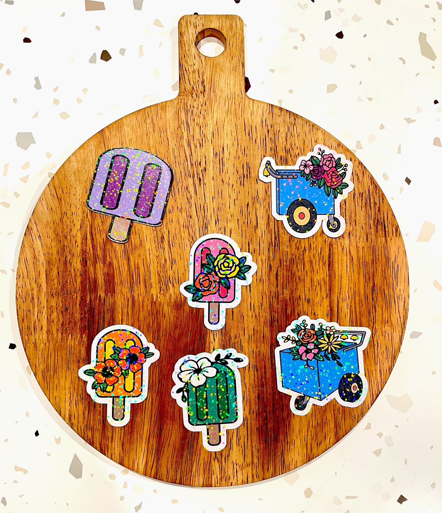 Nessa's Sticker Pack - Paletero Ice cream cart