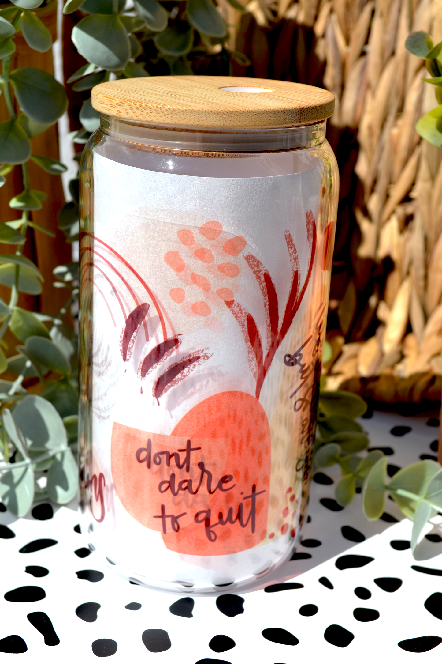 Custom/Personalized Cup - Mug/Libbey Cup/Glass - Boho Neutral Affirmations Cup