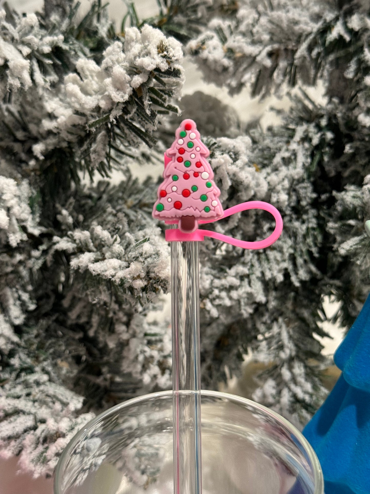 Straw Toppers - Holiday Cup Accessories - Christmas Straw Topper