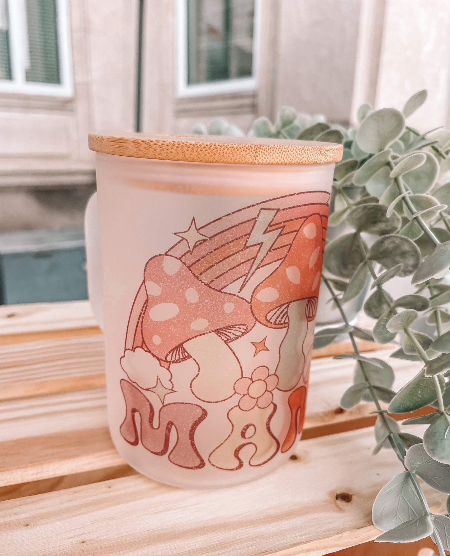 Custom/Personalized Libbey Cup- Mushroom Mama