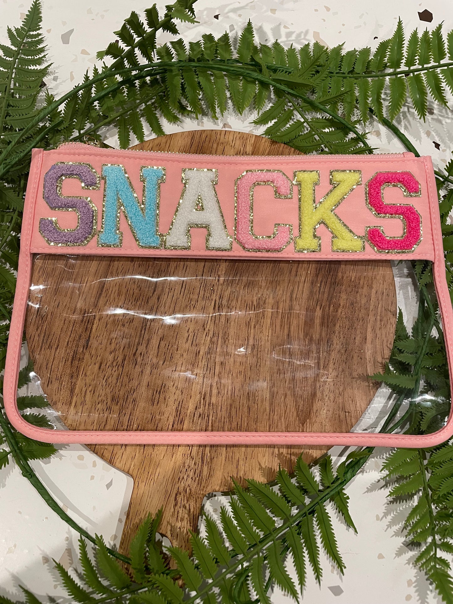 Now Available Alphabet Embroidery Patch Nylon SNACK Bag - "STUFF"