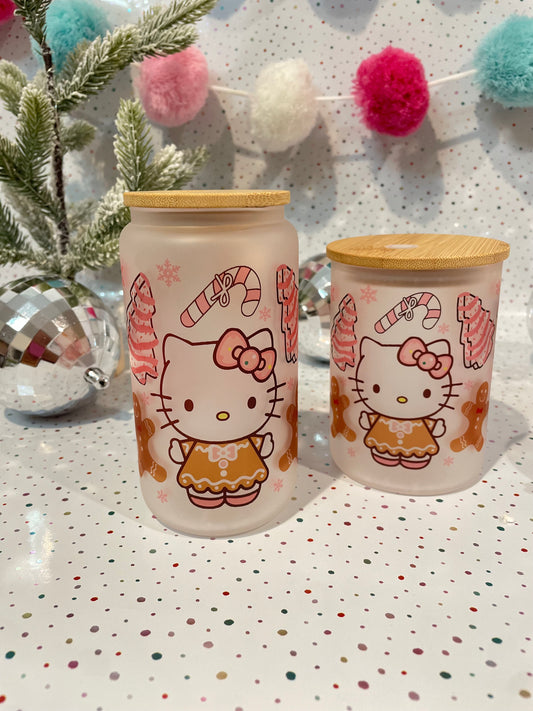 Tumbler Libbey Cup-Holiday Pink Kitty