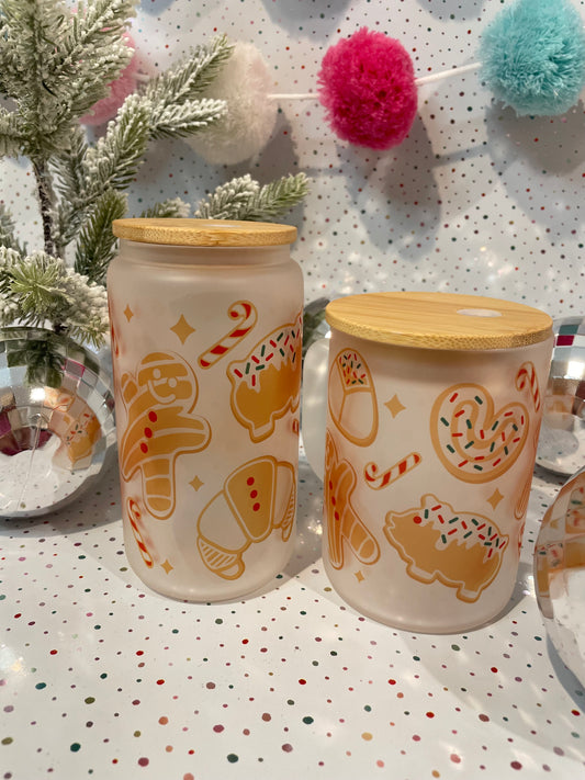 Tumbler Libbey Cup- Holiday Pan con dulce Conchitas