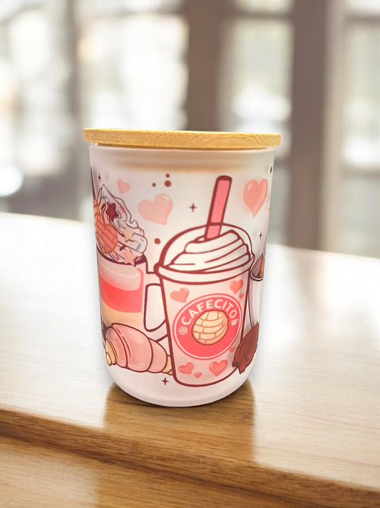 Pink Drink Cup | Cafecitos y Concha Cup| Soft Girl Aesthetic