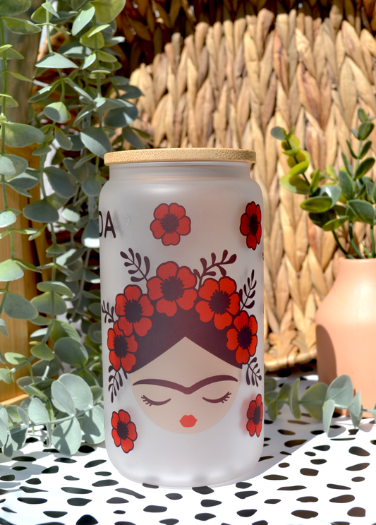 Custom/Personalized Cup - Mug/Libbey Cup/Glass -Viva La Vida Frida Cup