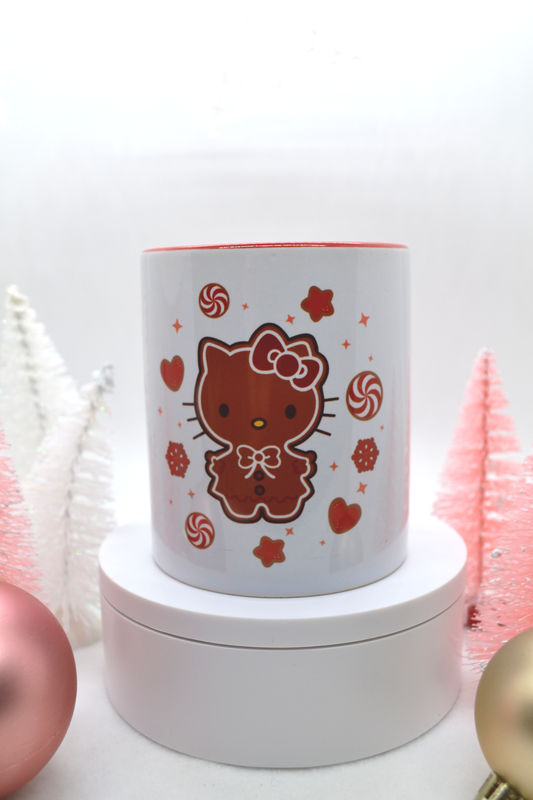 Red Heart Mug- Hello Kitty Gingerbread